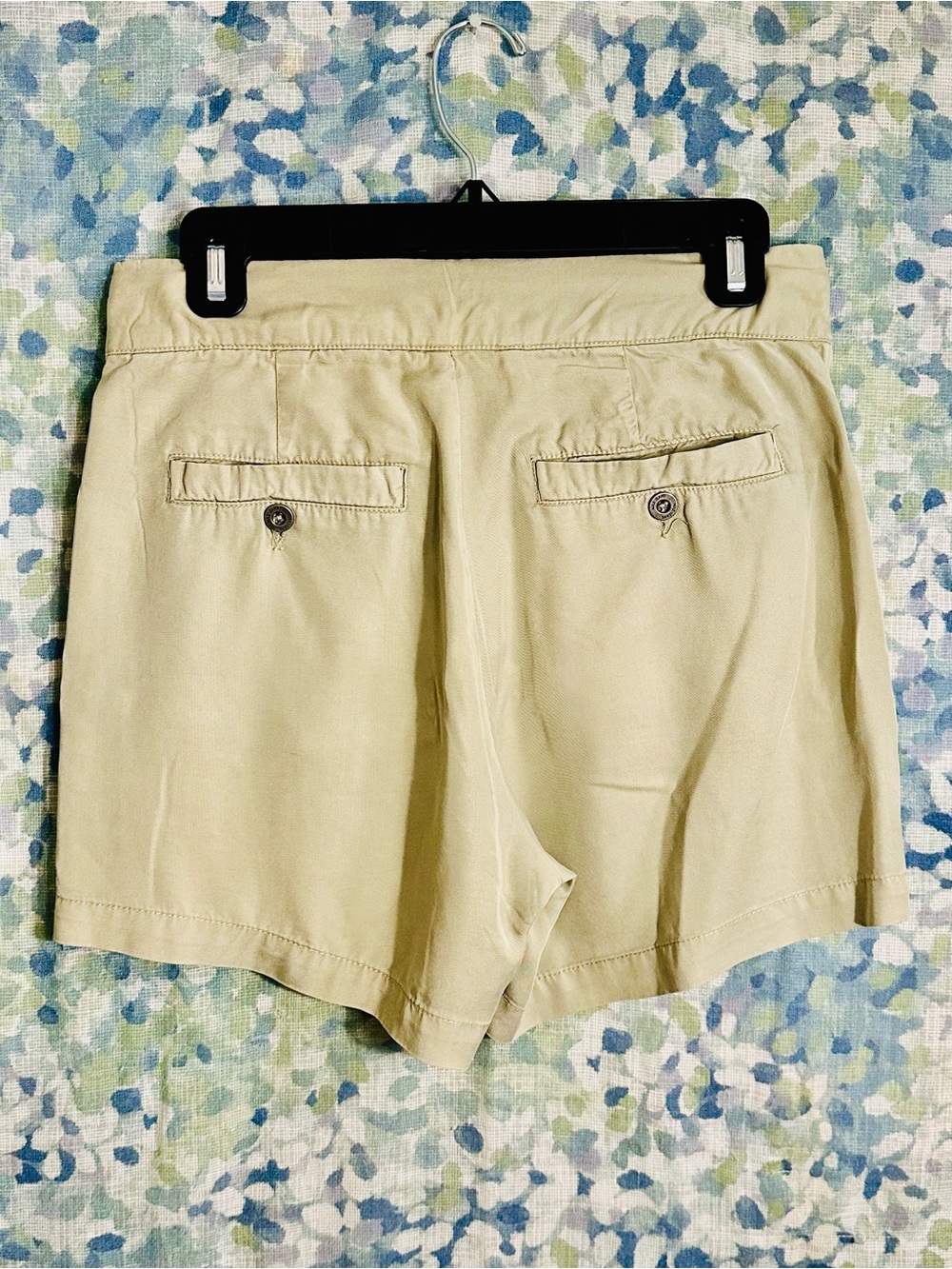 MAX Jeans Khaki Drawstring Trouser Shorts | Casual Utility Shorts | Size 4/27 - Picture 2 of 4